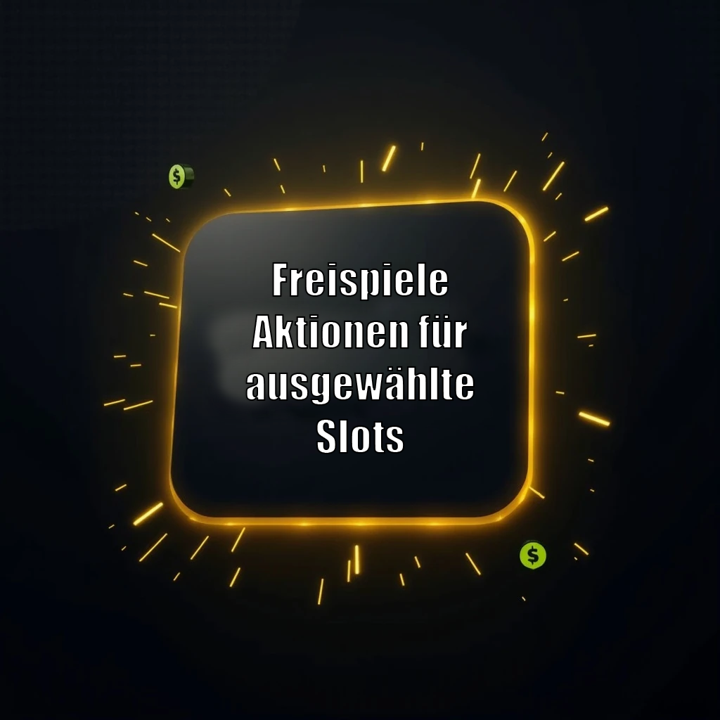 Freispiele-Aktionen für ausgewählte Slots Freispiele-Aktionen für ausgewählte Slots